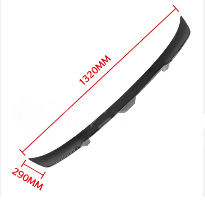 Spoiler Universal 132cm Shiny Gloss Black Rear Trunk Wing Lid Trunk Car
