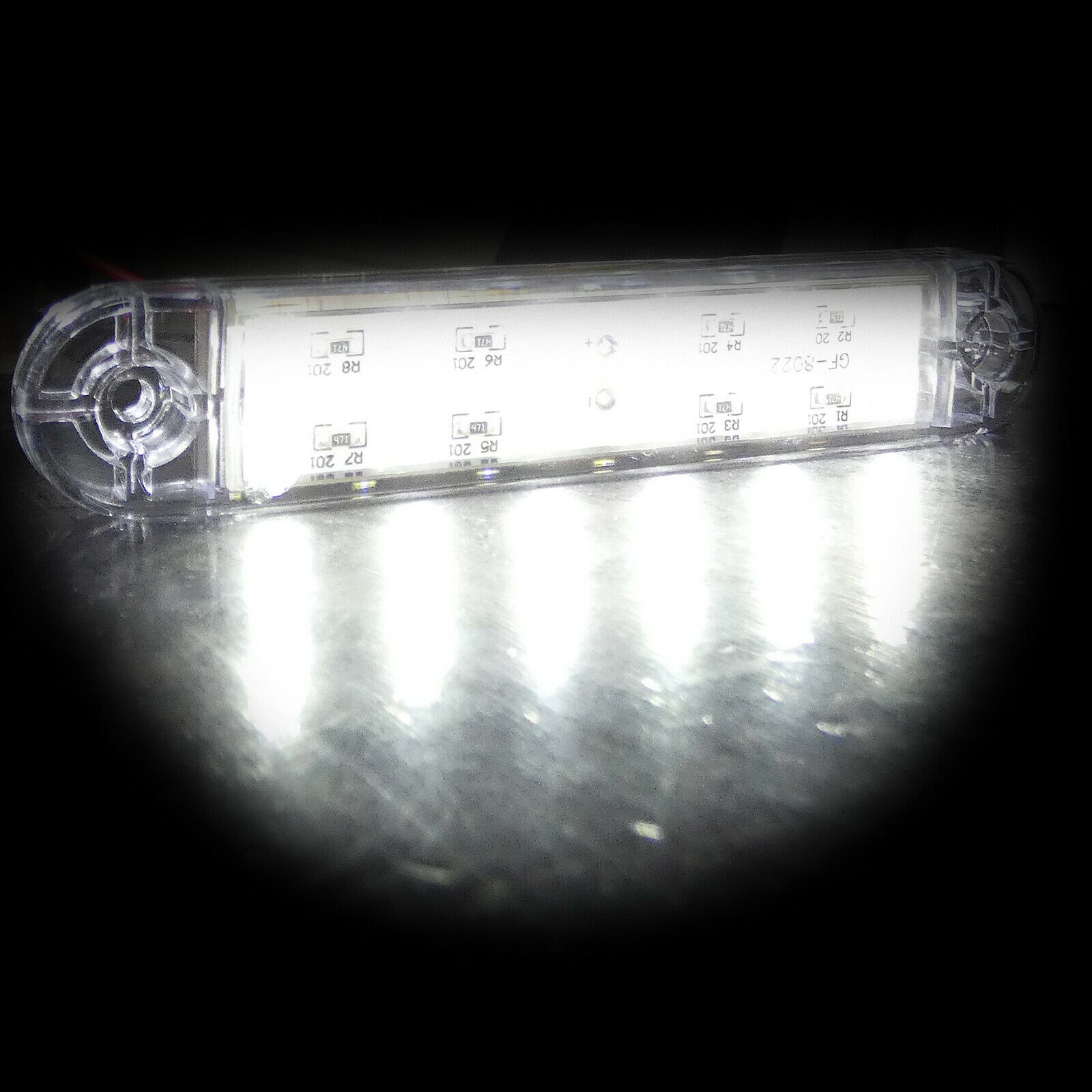 12 Led Sidemarkeringslys Tilhenger Lastebil Hvit 12v 