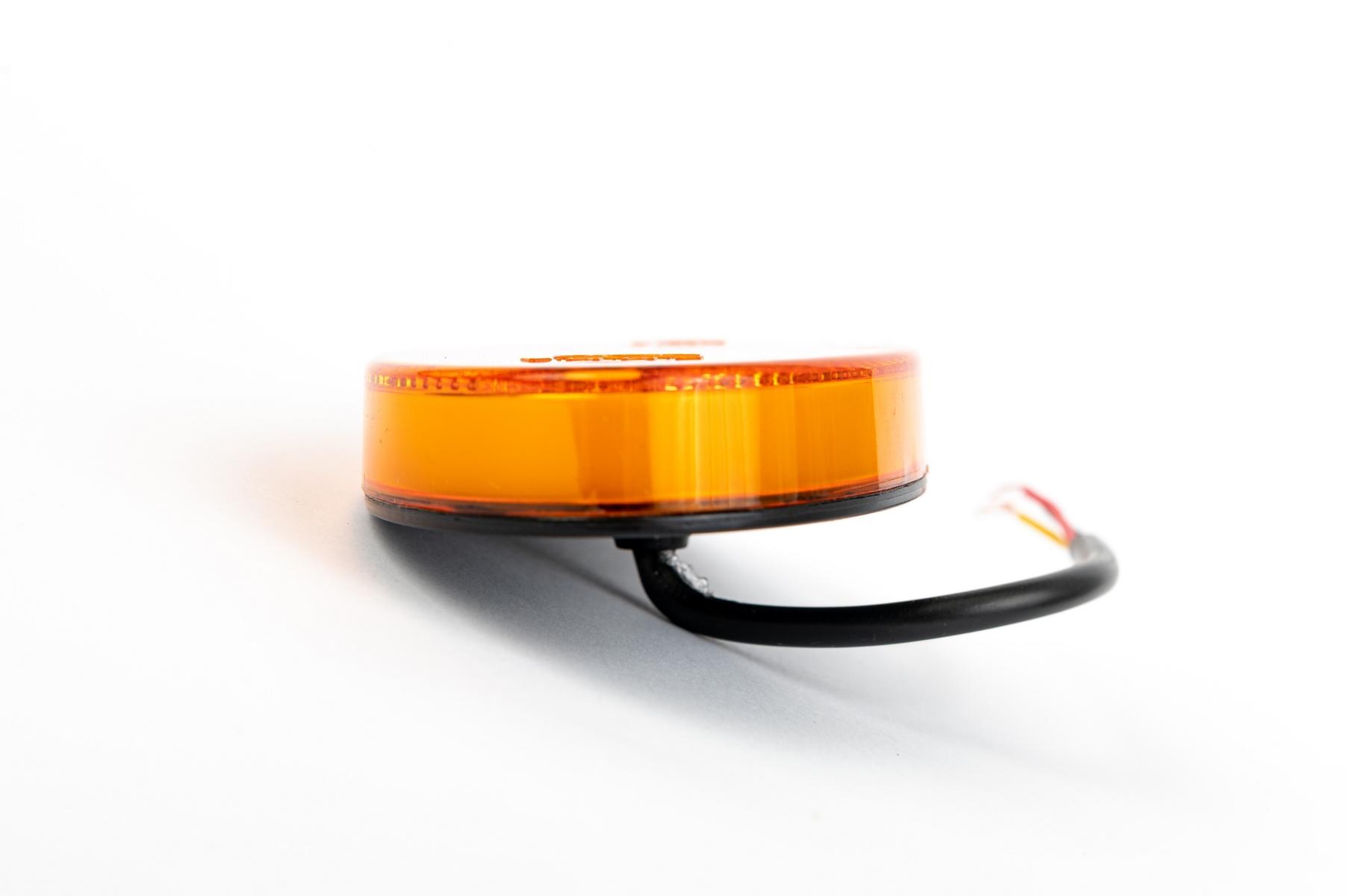 Led 12v 24v Luces Luz Marcaror Remolque Camioin Amarillo Orange Reflector 