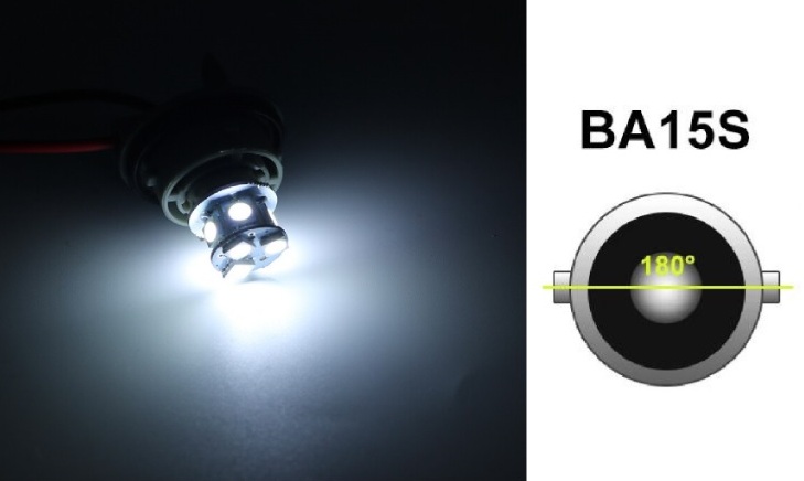 LED 22 SMD P21W BA15S Canbus 12V 24V Ljus Lyspærer Bilstrålkastare Lampa Vit Strålekaster 