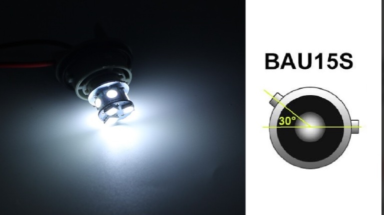 LED 22 SMD P21W BAU15S Canbus 12V Rear Indicator Tail Rear White Bulb Lights 