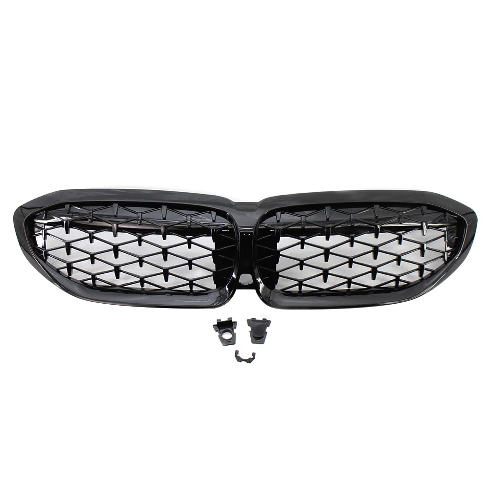 Rejilla Frontal para G20 Sedan,G21 Touring,G28 Sedan,3 serie diamond Style Negro