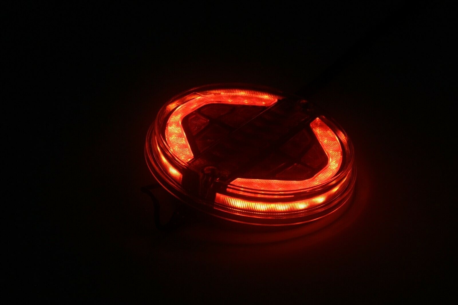 2 x Led Dynamic Luces Traseras Ronda Neon para Remolque Camiones 139mm 12V 24V