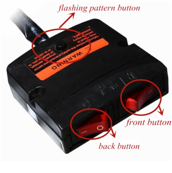 40 LED Varsellys 76cm Lampe Advarsellys Blinklys Rav Strobe 12V 24V