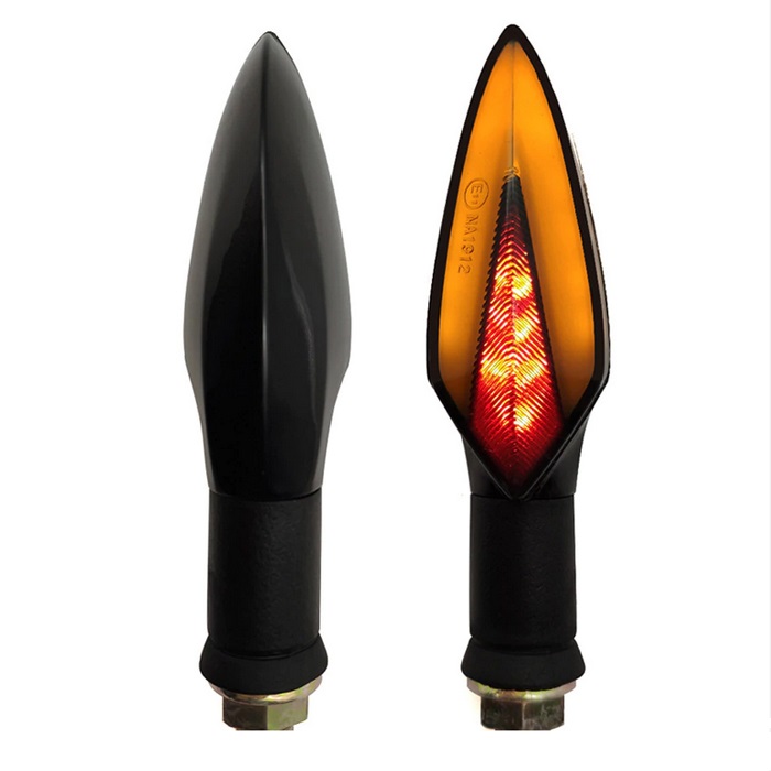  LED Motorrad Blinker DRL Licht 12v Orange Rot