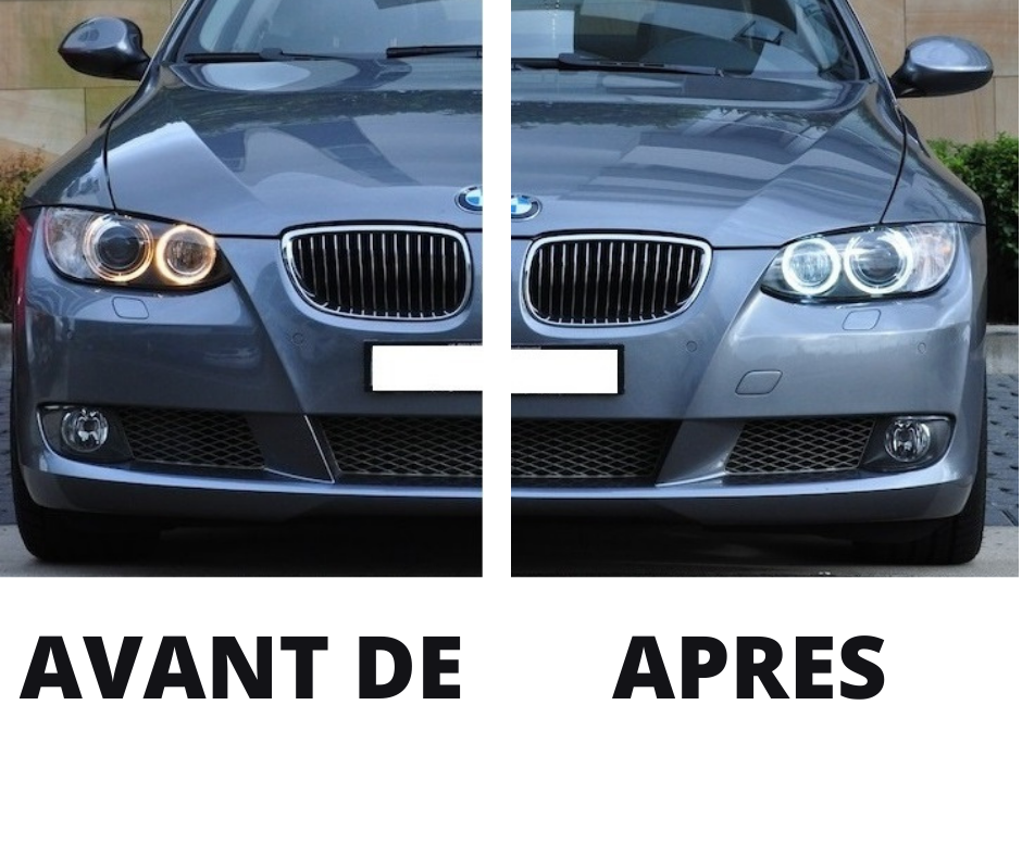 2 x BMW E90 E91 marqueur LED Angel Eyes 20W Blanc Phares 2005-2009