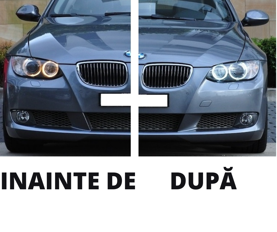 2 x BMW E90 E91 40W Marker Faruri LED pentru Angel Eyes Alb 2005-2009