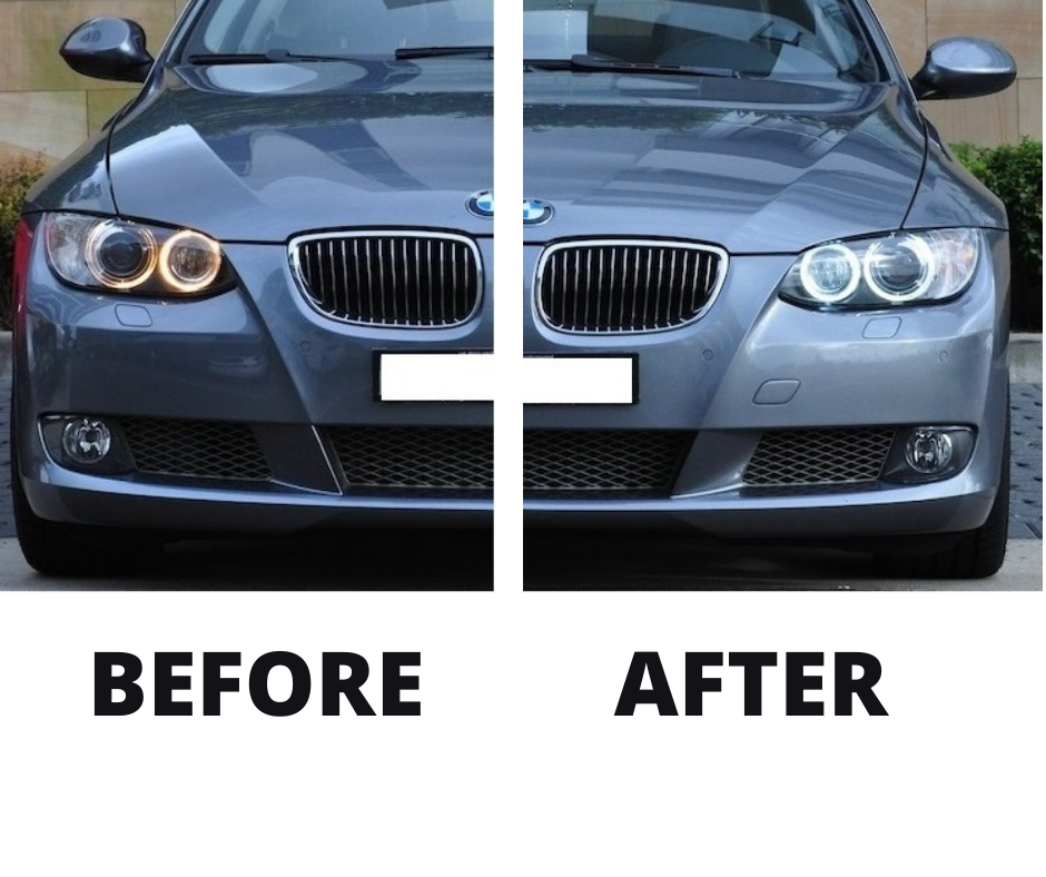 2 x  BMW E90 E91 LED Angel Eyes marker 20W White Headlights 2005-2009