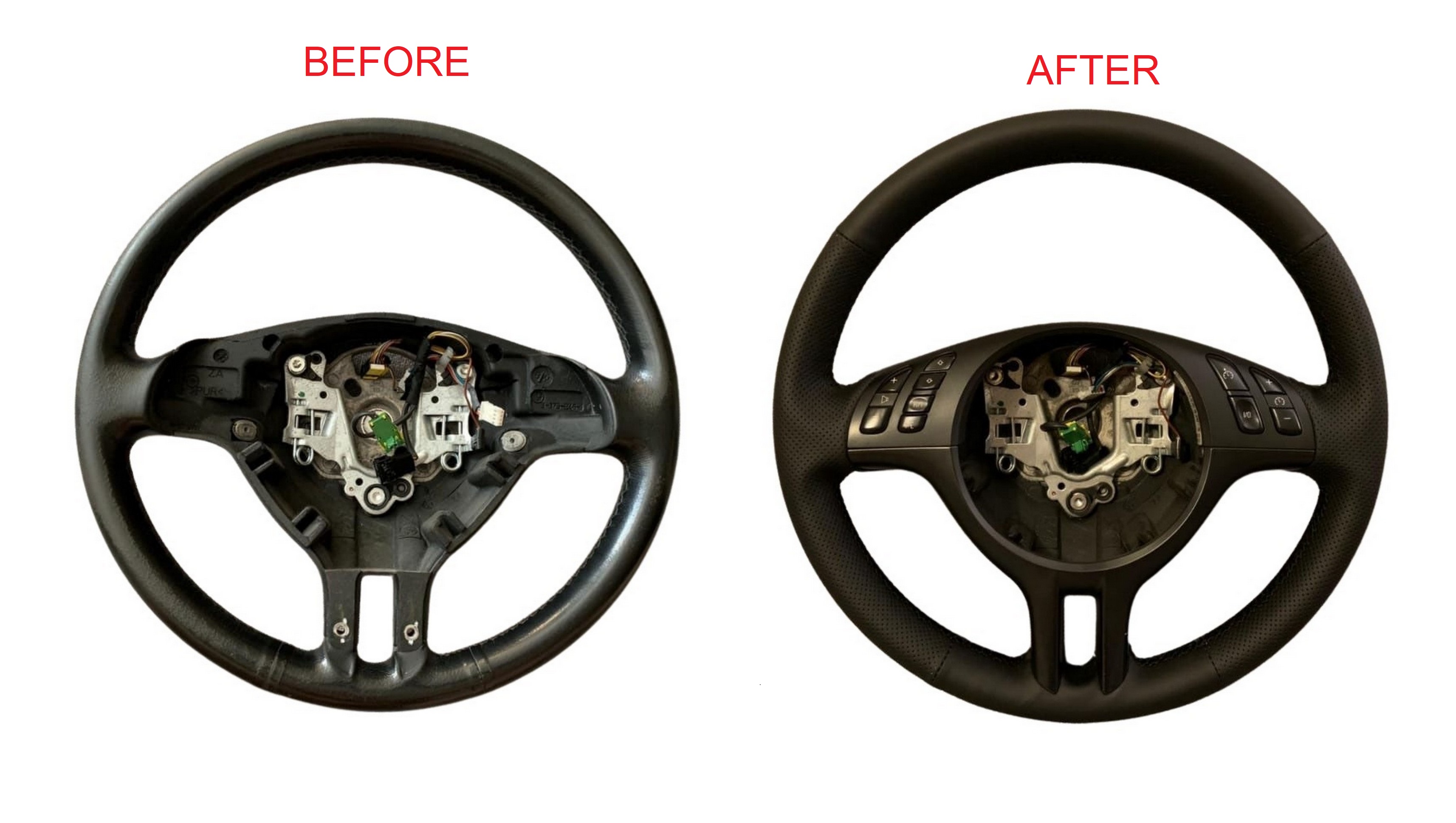 Lenkrad Abdeckung Für BMW E39 E46 E53 E90 E87 Öko-Leder Zum Nähen