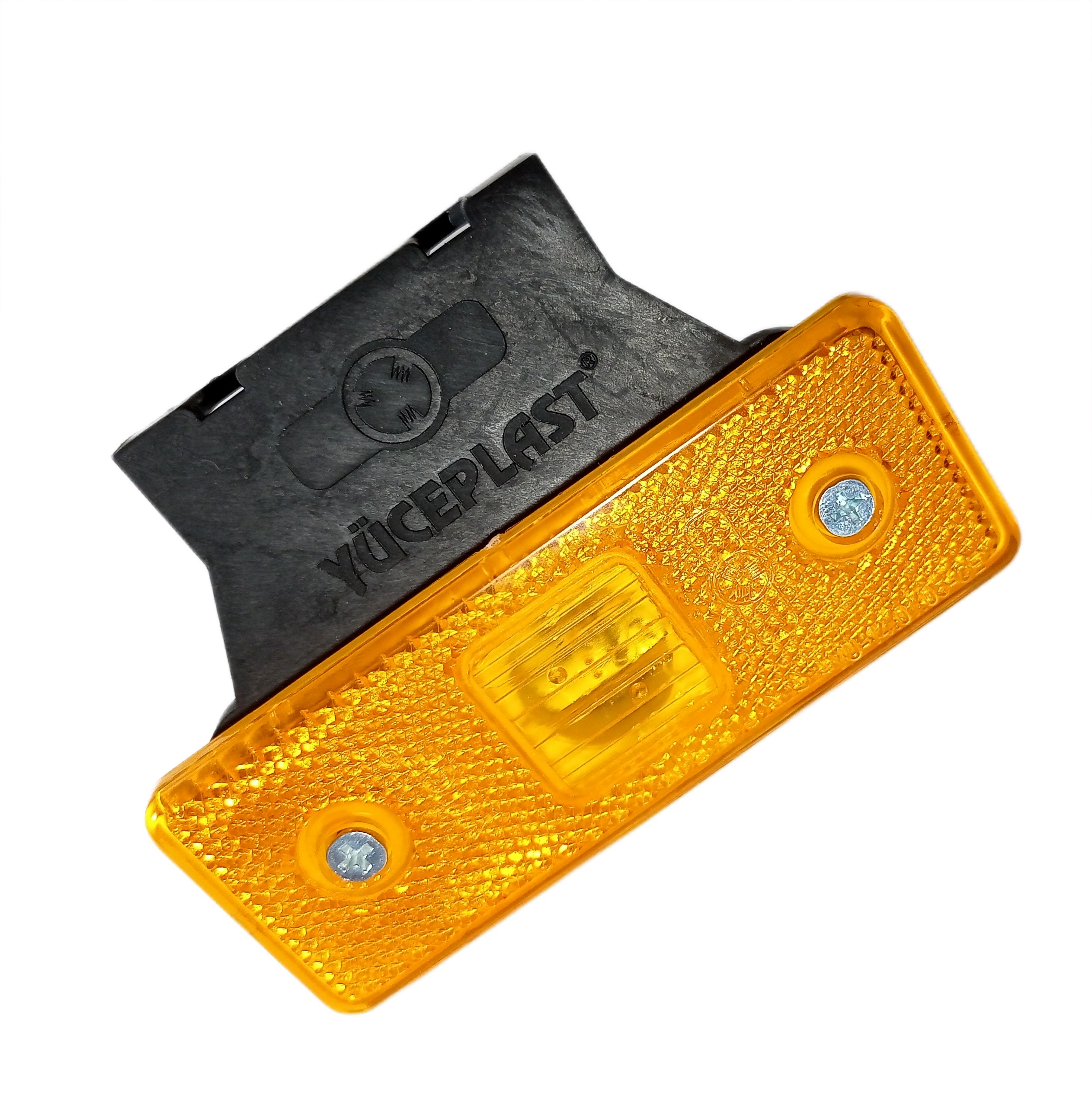 4 LED Seitenmarkierungsleuchten Anhänger LWK Reflektor Umrissleuchte Orange 24V 