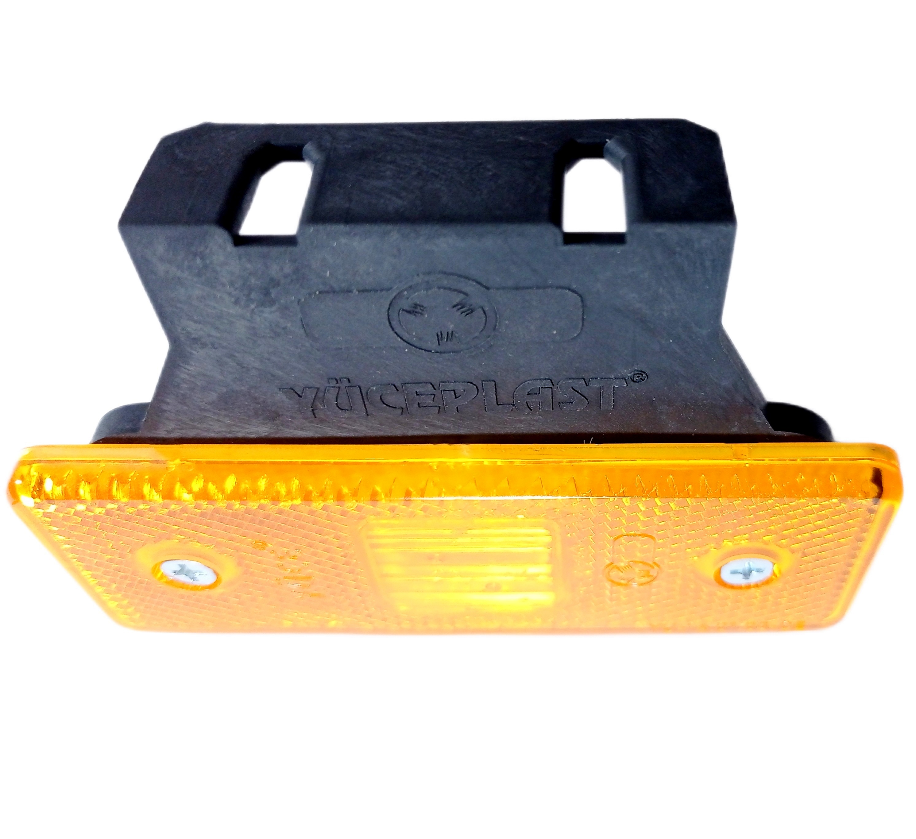 4 LED Seitenmarkierungsleuchten Anhänger LWK Reflektor Umrissleuchte Orange 24V 