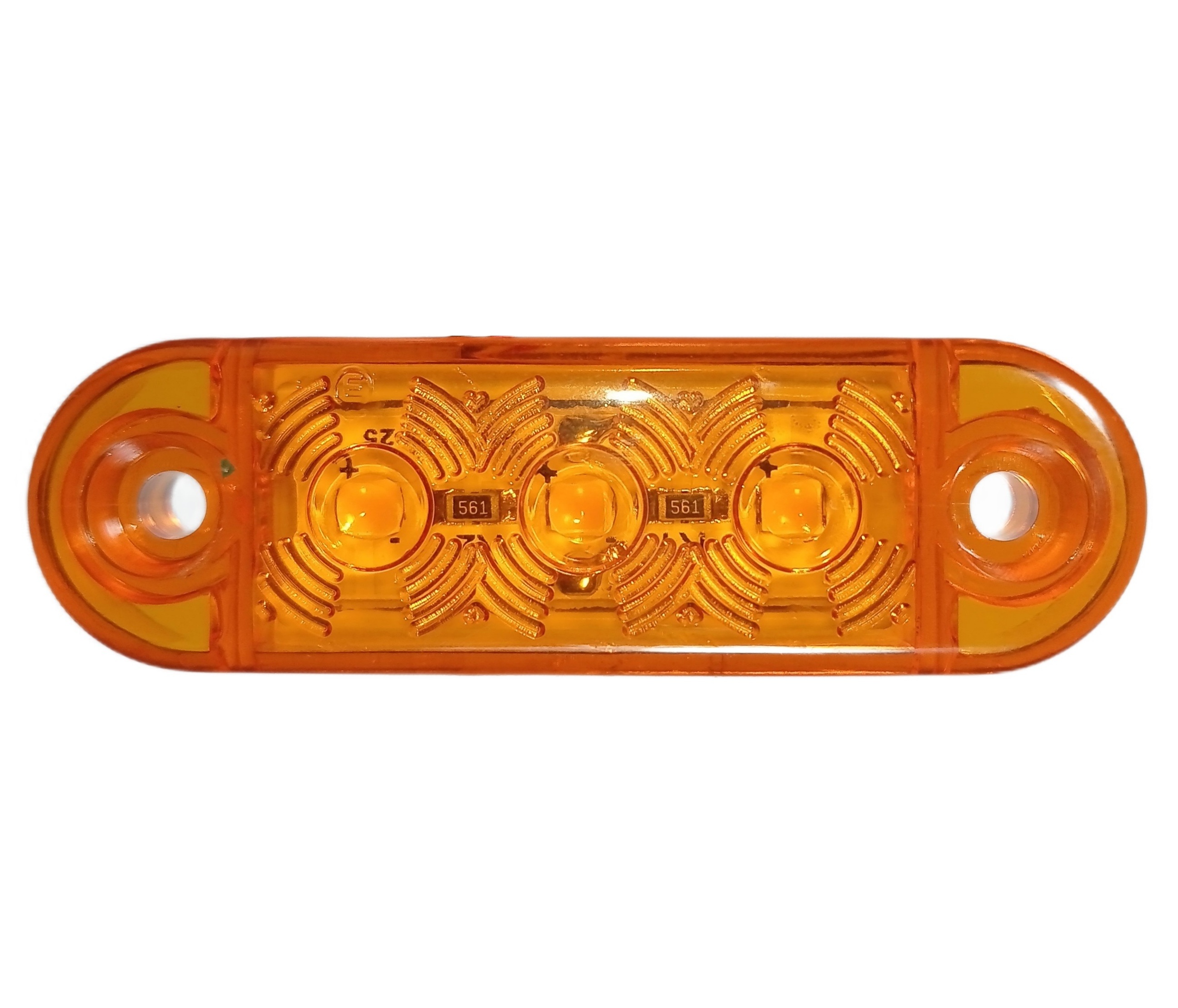 3 Led Mini markerings lys Tilhenger Lastebil Rav Scania Man Daf Iveco 12/24v