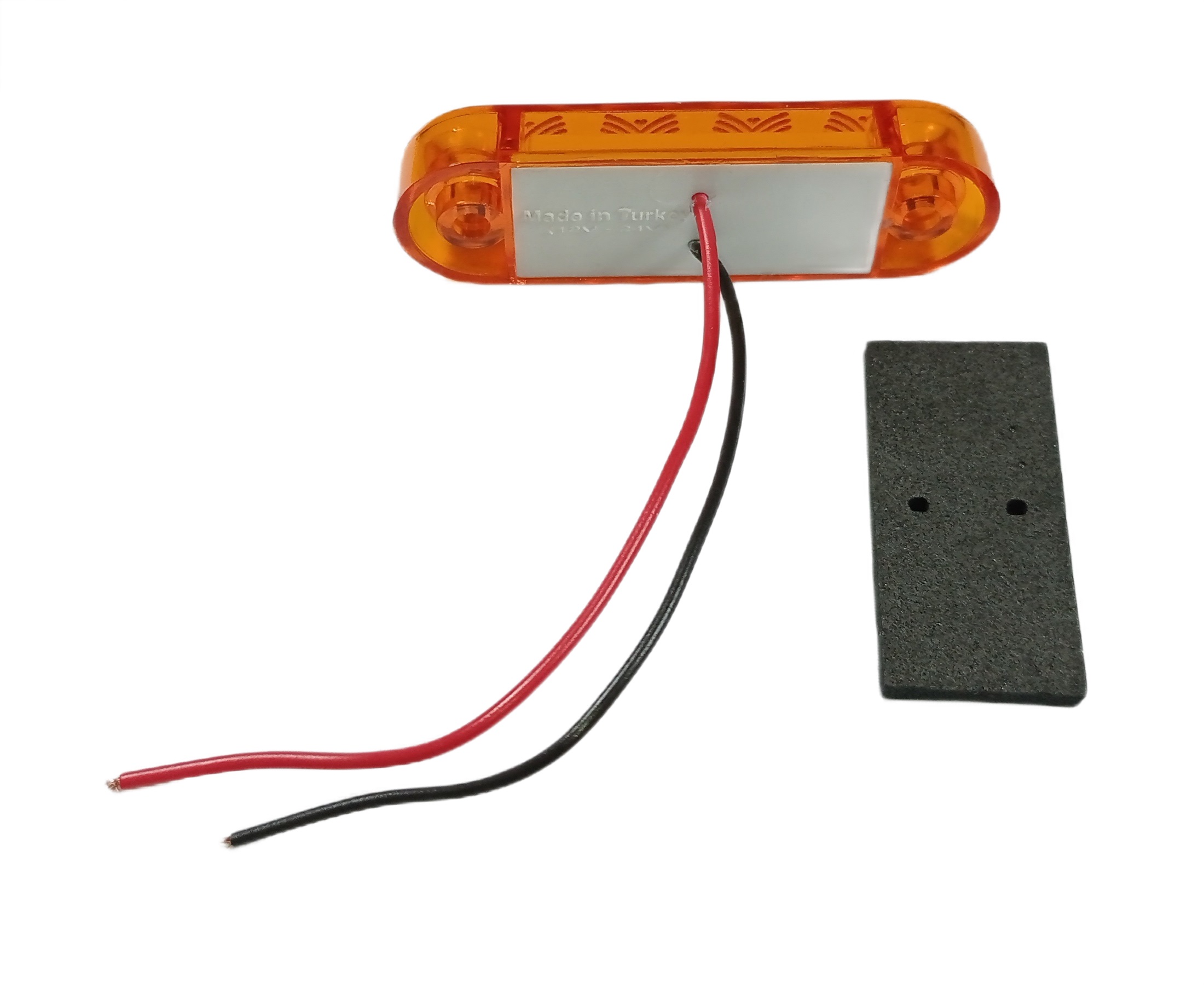 3 LED Mini Markörljus Sidomarkeringsljus Bärnsten Man Daf Scania Iveco 12v 24v 