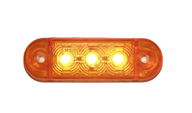 3 Led Mini markerings lys Tilhenger Lastebil Rav Scania Man Daf Iveco 12/24v