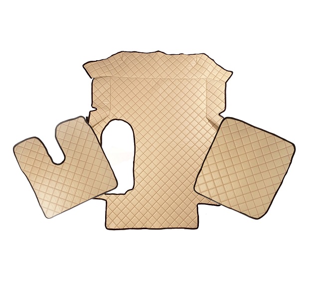 MAN TGA Automatik  Beige Leder Matten Fußmatten Autoteppiche LKW