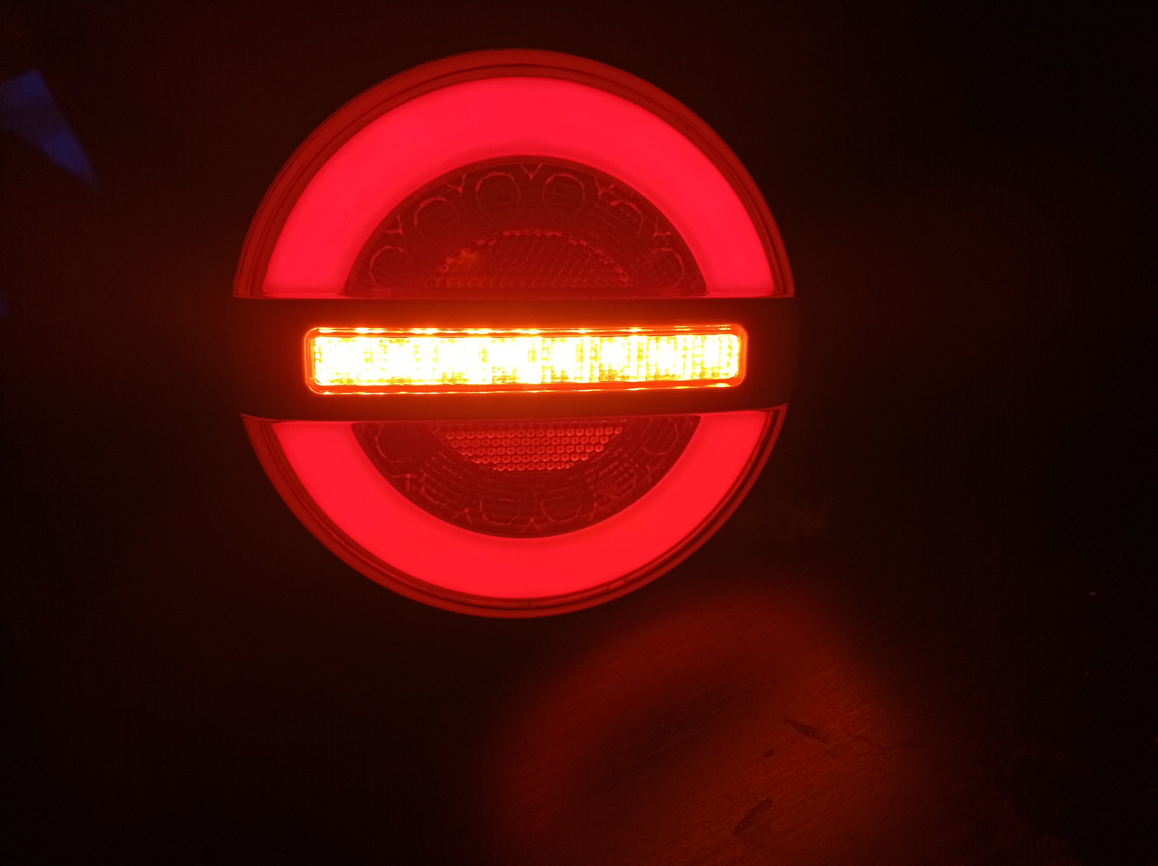  Led Lumini spate runda Neon pentru camion remorcă 120mm 12v