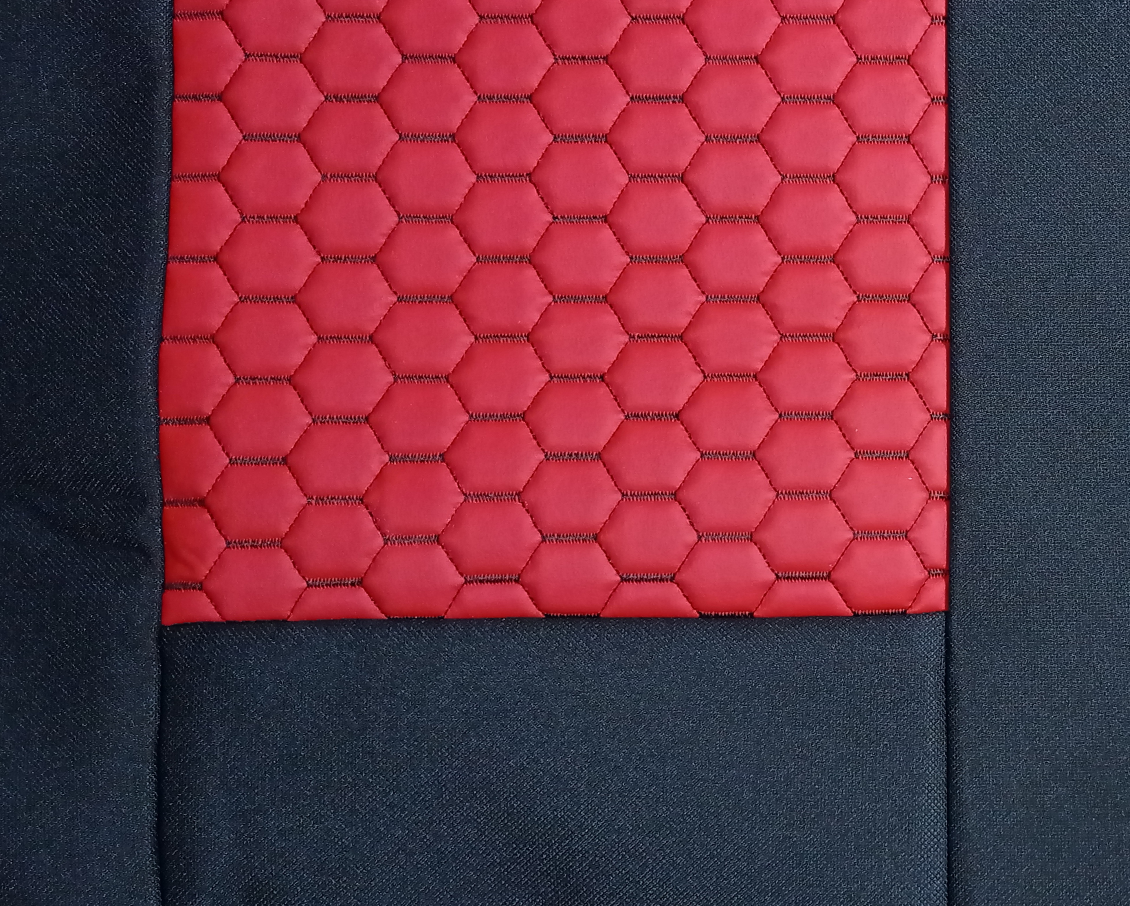 Cubre Asientos para VW TRANSPORTER T5 furgoneta Negro Rojo Cueros