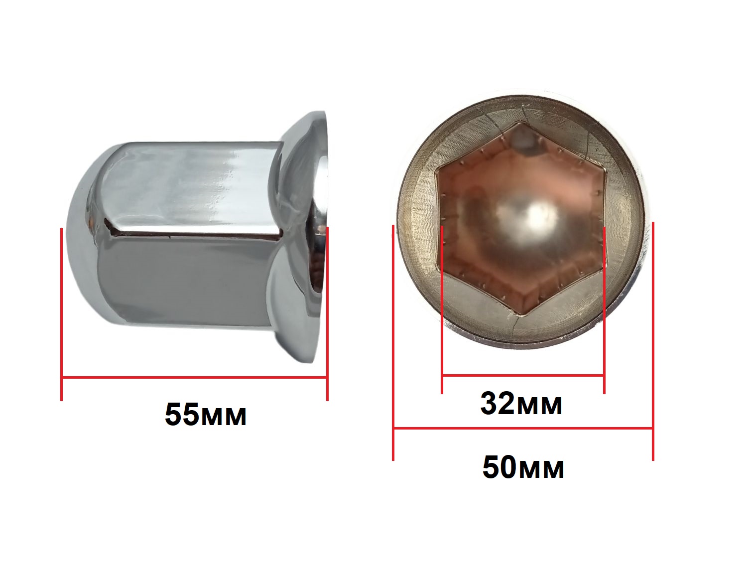 Ecrou De Roue Boulons Cache Plastique Chrome Bouchon Camion Jantes 32mm