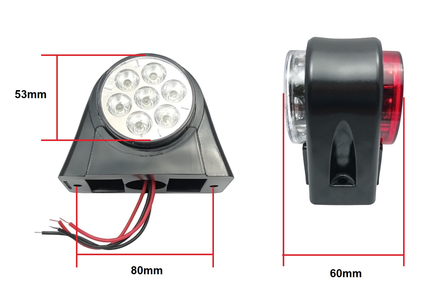 2 x 14 LED 12v 24v Begrenzungsleuchten für Anhänger PKW LKW 