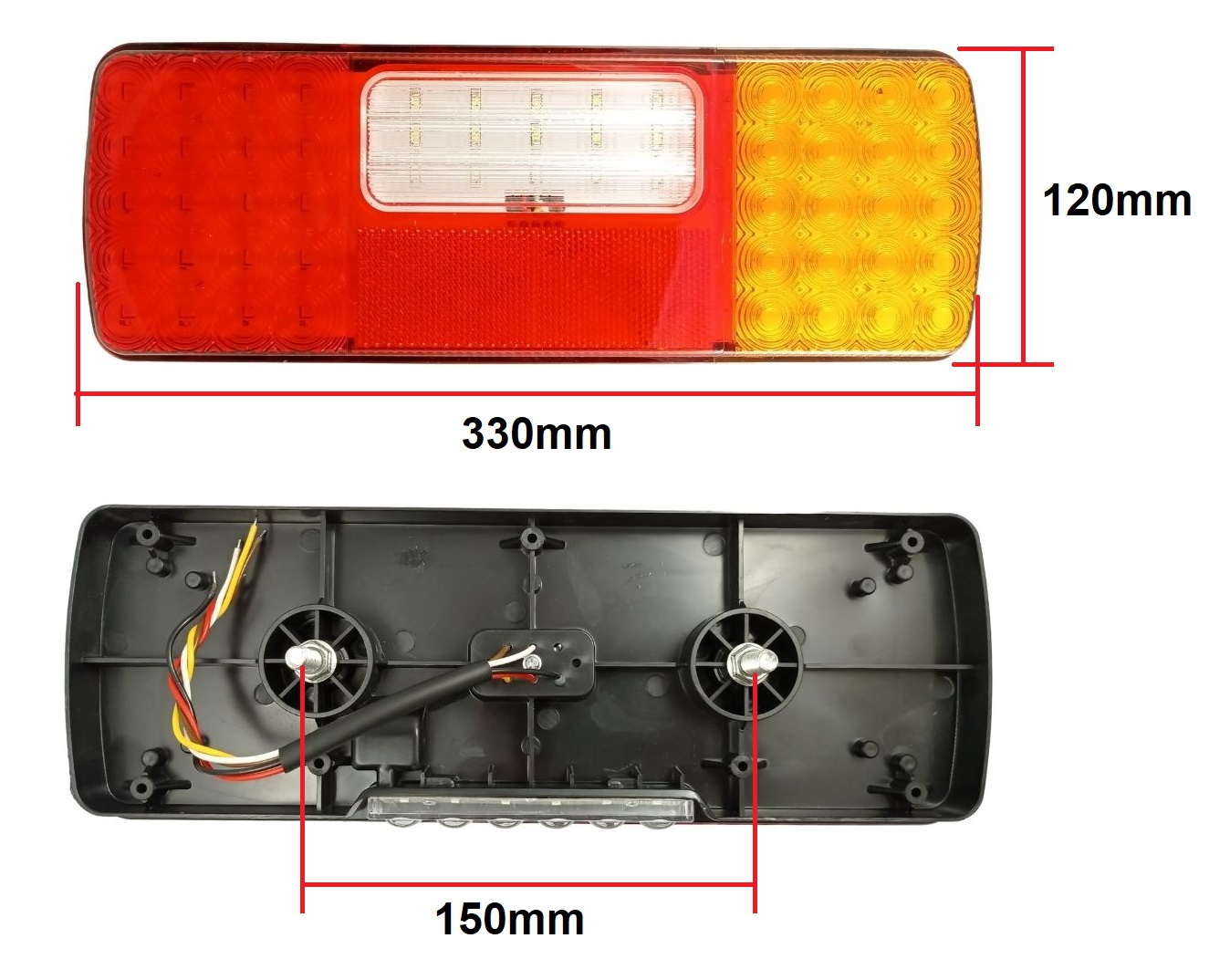  65 Led Tail Rear Stop lights truck trailer lorry caravan 12v 24v