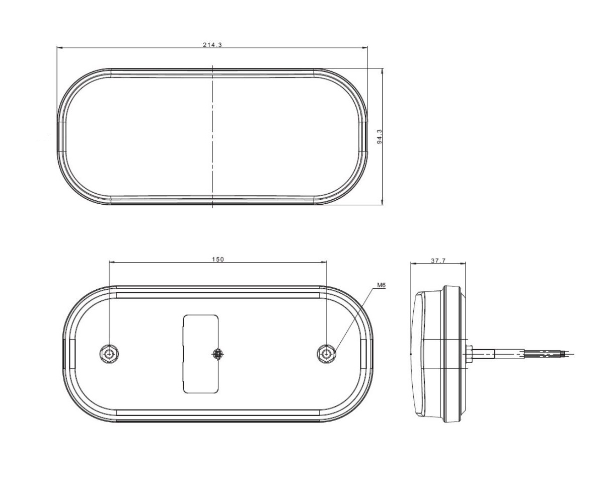 LED Baklys Dynamic Blinklys Tilhenger Lastebil 12v 24v E9