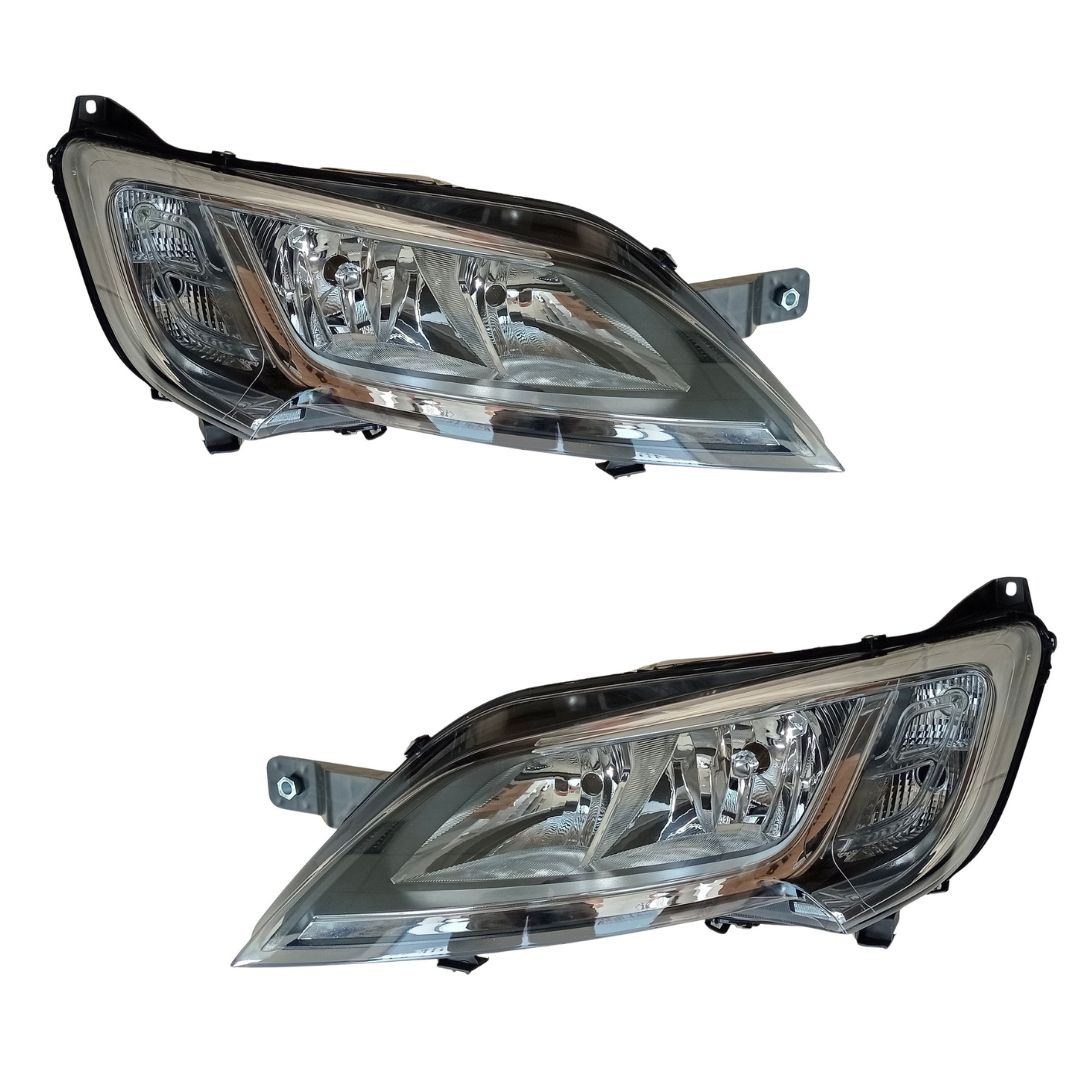 Set Peugeot Boxer,Fiat Ducato,Citroen Jumper 2014+ Headlights Headlamp Front Lights Right Left 