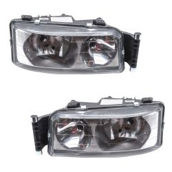 Set Right Left MAN TGL TGM TGA TGS LE2000 Truck Headlights Headlamp Front Lights with Manual Regulation 