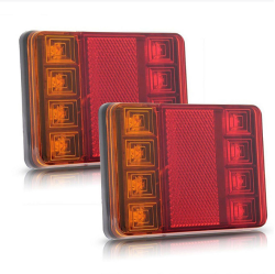 2 x Tilhenger lys, Lastebil, baklys ,venstre høyre  Bus Van LED 12v