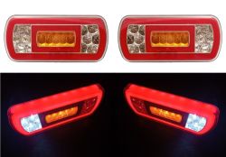 2 x LED NEON Feux Arrière Lampe pour Remorque Camion Caravane Bus Van 24v