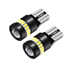 LED SMD T10 W5W – 3030 + 3014 Canbus No Error Weiß Scheinwerfer Lampe Autolichter Glühbirnen 12V 24V mit Objektiv