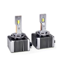 2 x Led D1S Xenon 12-24V 8600lm Canbus Ljus Lampa Bilstrålkastare Lyspærer Strålekaster Lasbil Moto 6500K 