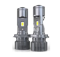 2 x LED H4 Scheinwerfer Lampen Autolichter Fahrzeug Hi/Low Beam LKW PKW 12V 24V Chip Led 80w 12000lm 6500K