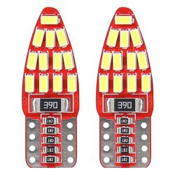 2 x T10 W5W Canbus 3014 24SMD 12V Canbus Error Free Weiß 5600K AMIO Scheinwerfer Lampe Autolichter Glühbirnen 