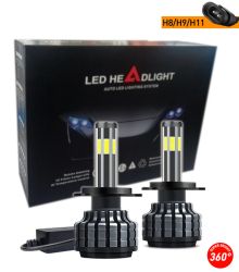2 x COB LED H11 H8 H9 12V 80W 16000lm 360° 6000K Canbus kein Fehler Scheinwerfer Lampen Autolichter Fahrzeug PKW 