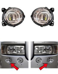 2 x Für SCANIA  P, G, R, T 2004-2017 LED Fernlicht Halogen Frontscheinwerfer Lampe 