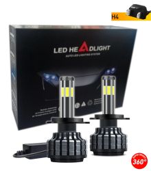 2 x COB LED H4 12V 80W 16000lm 360° 6000K Canbus kein Fehler Scheinwerfer Lampen Autolichter Fahrzeug PKW Hi/Low Beam