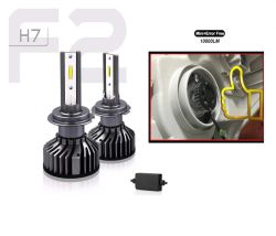 2 x LED F2 H7 12v/24V 72W 10000LM Scheinwerfer Lampen Autolichter Fahrzeug  LKW PKW  Chip Led 