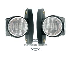 2 x LED feux cote lateral remorque camions e-mark 12V 24V