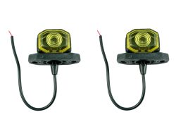 2 x Begrenzungsleuchten Positionsleuchten leuchten Licht Diod  Rot / Weiß 12/24v