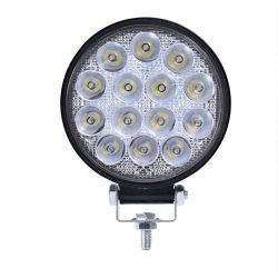 LED Round Work Light 42W Lamp Fog Offroad Driving Light Black