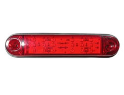 18 Led Sidomarkeringsljus Lastbil Släp Röd 12v 24v