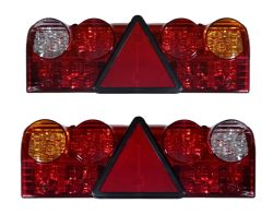 2 x Anhänger Rückleuchte Heckleuchten Lkw licht links rechts Iveco,Scania,Man,Daf Led  12/24V