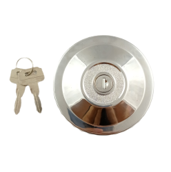 Tank cap Fuel tank cap with 2 keys Chromed Locking Truck Steel 60mm
