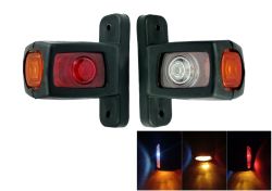 2 x Led Luces laterales gabarit de remolque camion 12/24v