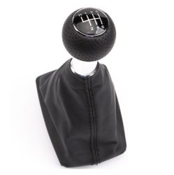 AUDI A3 8L 2000-2003 6 Speed Leather Shift Knobs Boots Manual Transmission 