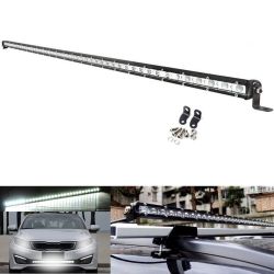 42 LED Slim BAR 112cm 126W FLOOD Arbetsbelysning Lampa 10-30v Ljus Bil  SUV 