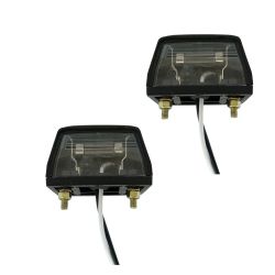 2 x  Lumini Lumpa număr de înmatriculare pentru Camioane Remorca Nergu Bec Omologat E11 12v 
