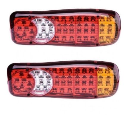 2 x Luz trasera del camión, luz trasera, remolque izquierda derecha Vw, Iveco, Man Bus Van LED 24v