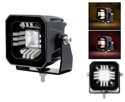 LED Luces de trabajo 12V 24V 30w 1000lm POD Flood DRL Luz Blanco/Rojo/Amarillo