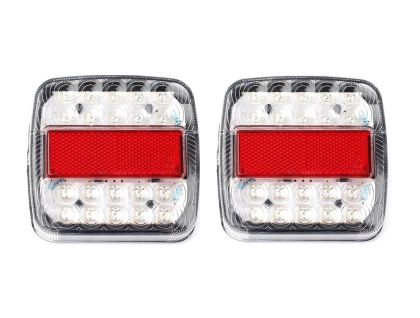 2 x Semnal luminos remorca ,Lumini de frână stânga dreapta  Bus Van 26 LED 12v